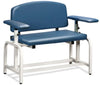 Extra Wide Blood Drawing Chair w/ Flip Arms. Two Straight Arms