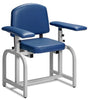 Lab X Padded Blood Drawing Chair with Two Straight Arms