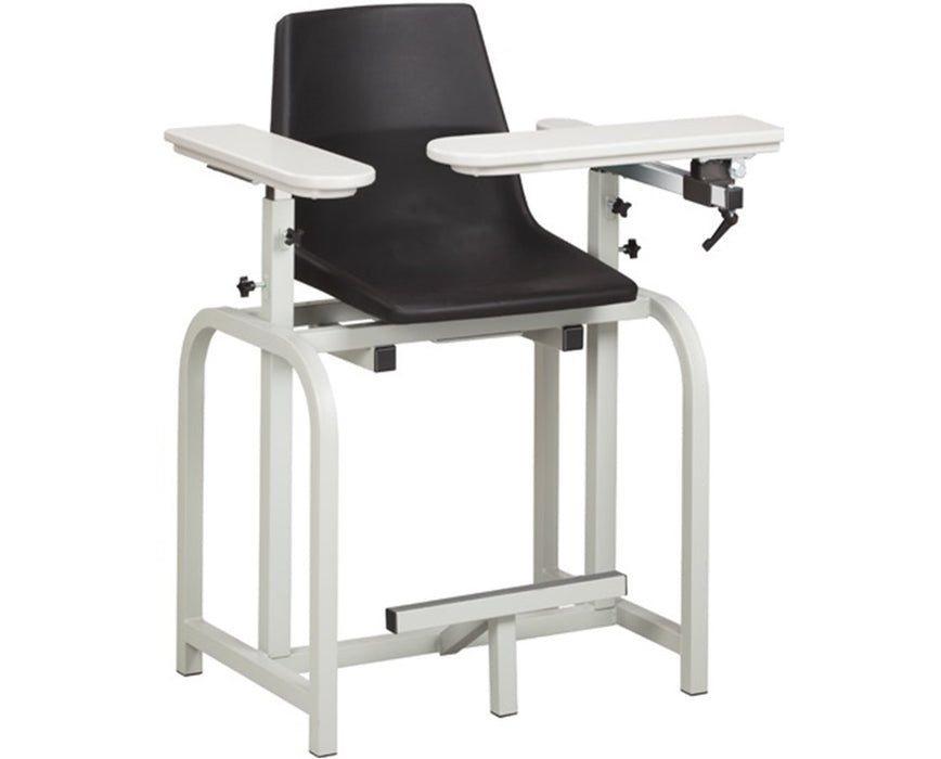 Standard Extra Tall Clean Blood Drawing Chair with Flip Arm - Drawer Included