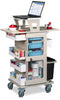 ProVisions Phlebotomy Select Cart w/ 3 Drawer Bins & Laptop Shelf. Point Of Care