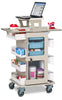 ProVisions Phlebotomy Plus Cart w/ 3 Drawer Bins & Laptop Shelf. Point Of Care