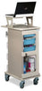 ProVisions Slimline Cart w/ 3 Drawer Bins & Laptop Shelf. Point Of Care
