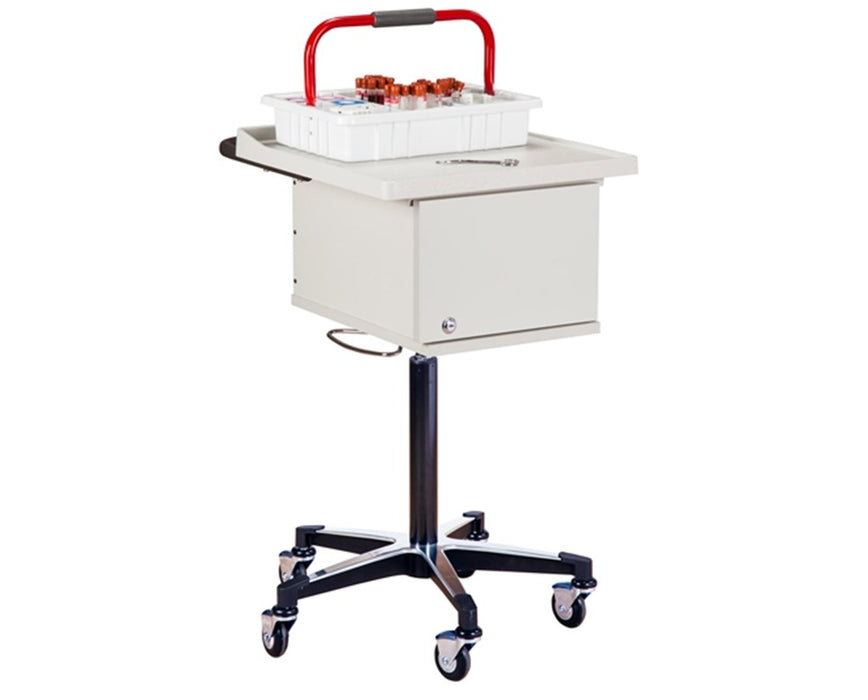 Two-Bin Phlebotomy Cart with Locking Casters