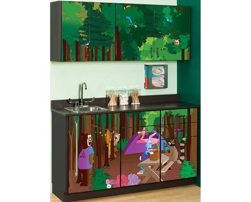 Pediatric Complete Exam Room - Cool Camper Table & Cabinet