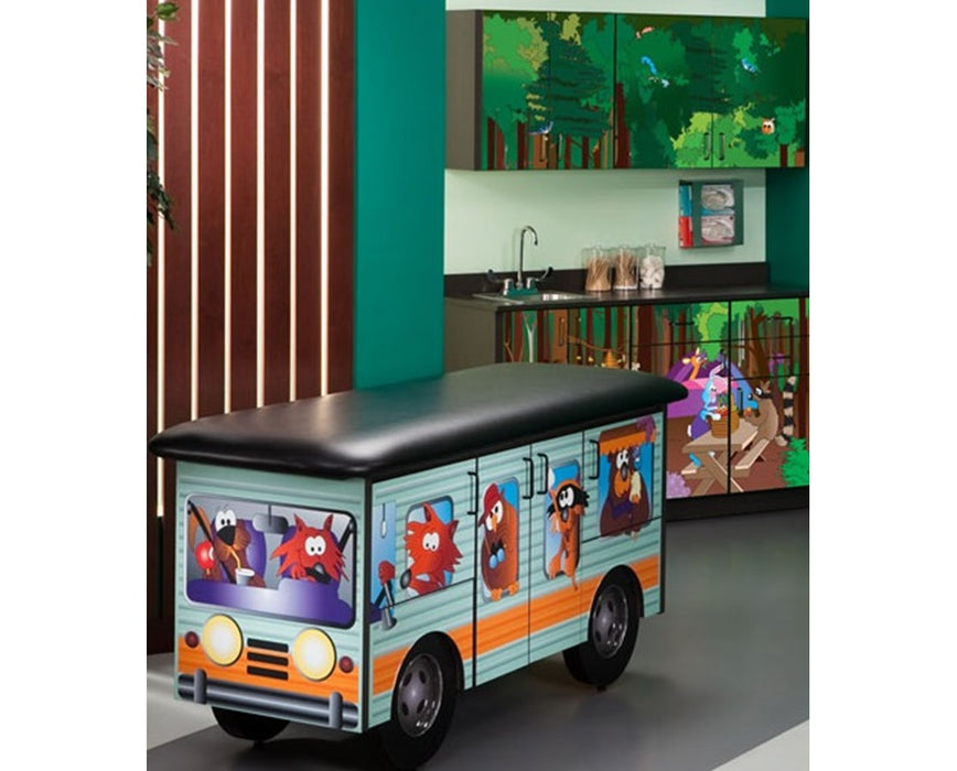 Pediatric Complete Exam Room - Cool Camper Table & Cabinet