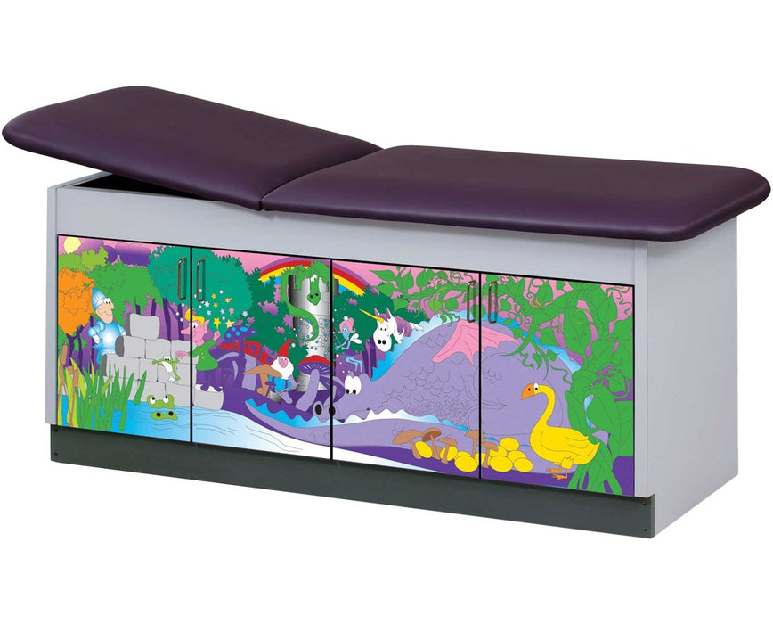 Pediatric Cabinet Treatment Table w/ Adjustable Back, Discover. Fairy Tale Dale