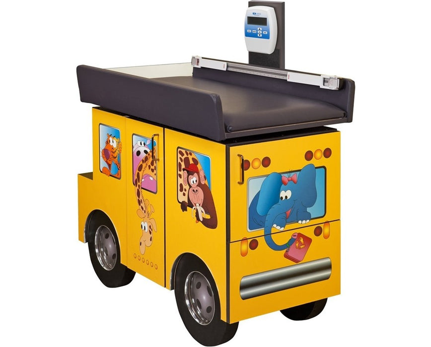 Pediatric Cabinet Exam Scale Table w/ Flat Top. Zoo Bus
