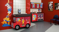 Pediatric Complete Exam Room. Engine K-9 Scale Table & Cabinet