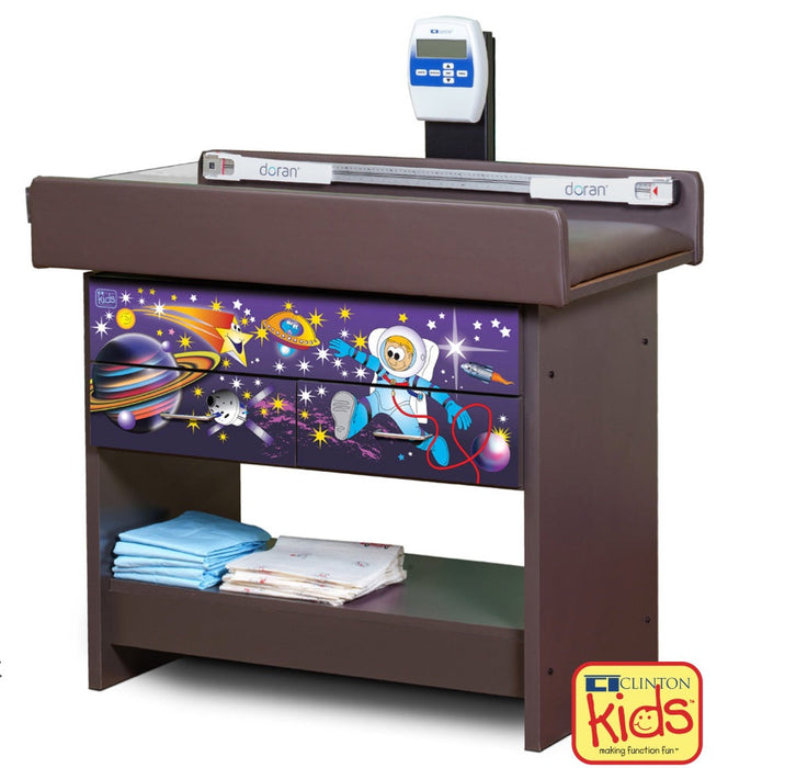 Pediatric Scale Treatment Table w/ Drawers. Imagination Series, Space Place