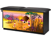 Pediatric Cabinet Treatment Table w/ Adjustable Backrest. Imagination, Serengeti Sunrise
