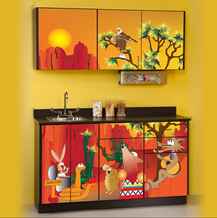 Pediatric Complete Exam Room. Southwestfest Table & Cabinet
