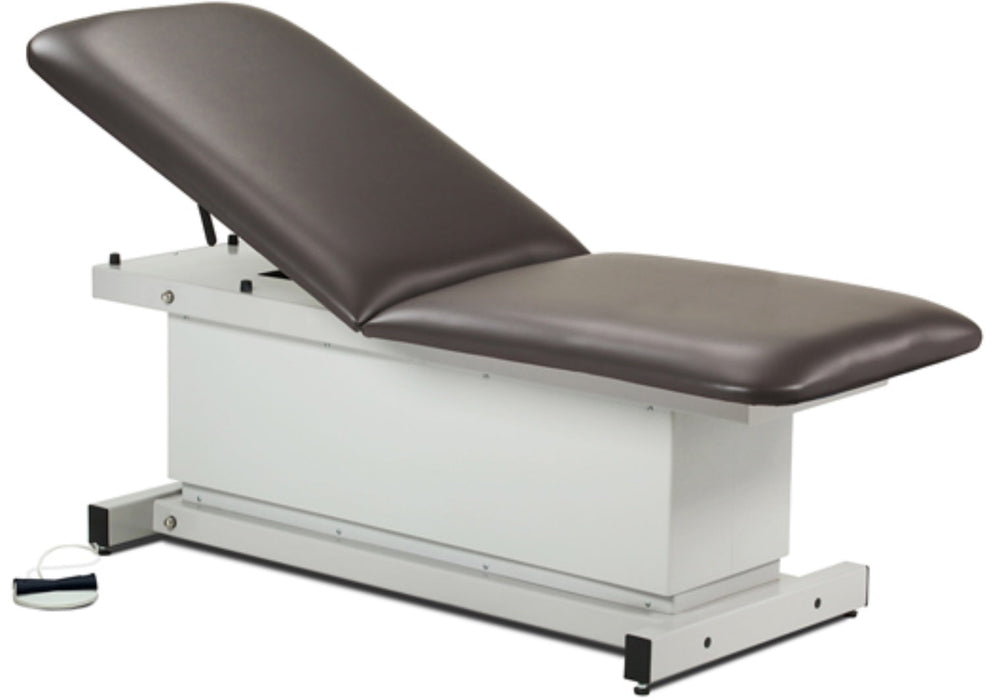 Power Hi-Lo Exam Table. Shrouded Base w/ Adjustable Back. 600lbs Capacity, Bariatric. 72"L x 30"W