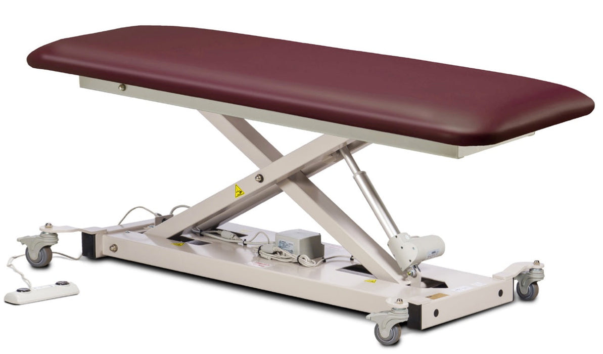 Power Hi-Lo Exam Table. Open Base w/ Flat Top & Casters. 400 lbs Capacity. 27"W