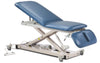 Power Hi-Lo Exam Table. Open Base w/ Adjustable Back, Drop Section & Casters [Bariatric Option]