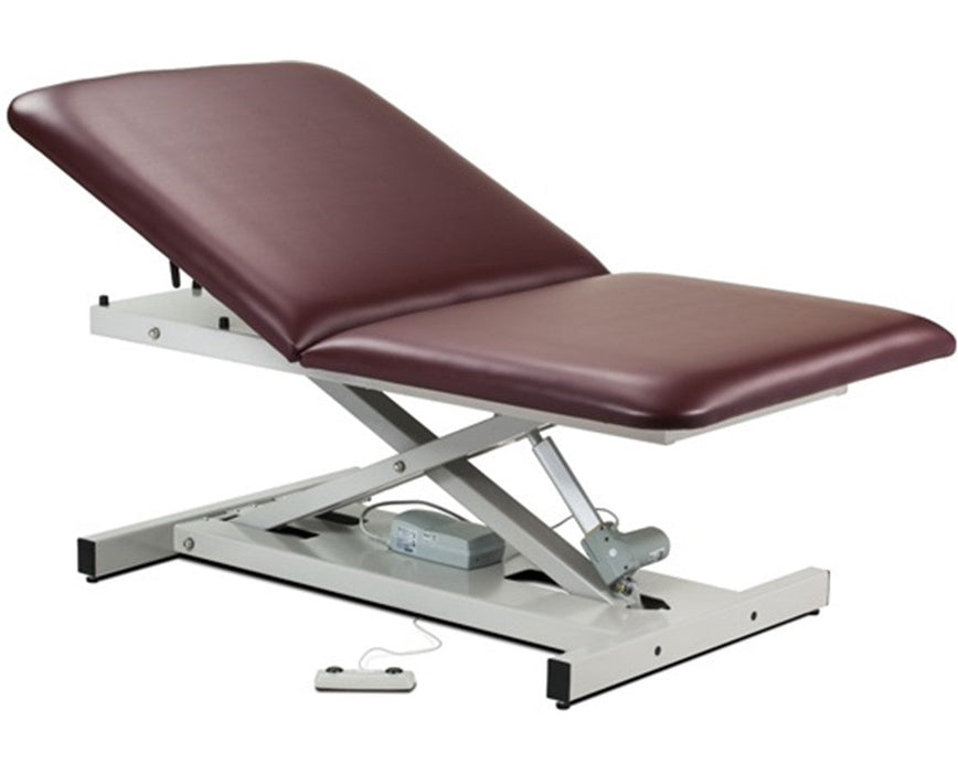 Bariatric Power Hi-Lo Exam Table. Open Base w/ Adjustable Back. 34"W