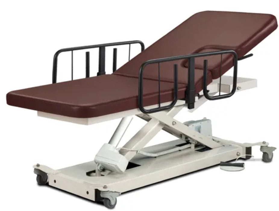 Power Hi-Lo Imaging Table. Open Base w/ Adjustable Back & Drop-Window