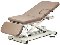 Power Hi-Lo Imaging Table. Open Base w/ Adjustable Back. Drop-Window & Drop Section [Stirrups & Bariatric Option] 500lbs Capacity