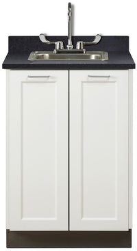 24"W Base Cabinet w/ 2-Doors & Optional Sink (Fashion Finish)