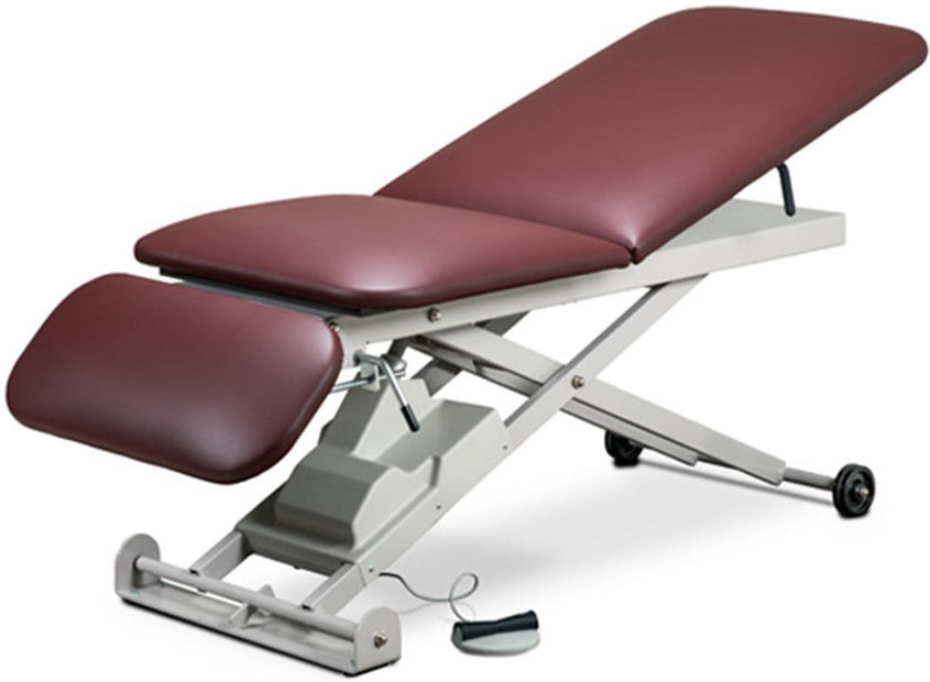 E-Series Power Hi-Lo Exam Table w/ 3-Section Top (Adjustable Back & Drop Section)