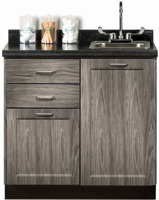 36"W Base Cabinet w/ 2-Doors, 2-Drawers & Sink (Fashion Finish)