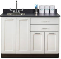 48"W Base Cabinet w/ 4-Doors, 2-Drawers & Optional Sink (Fashion Finish)