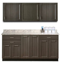 Wall & Base Cabinet Package (36"-72"W). Fashion Finish