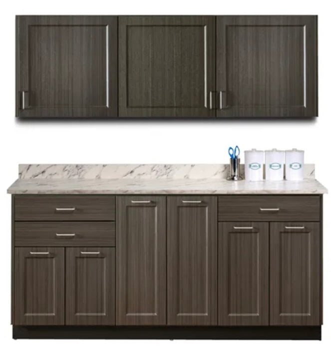 Wall & Base Cabinet Package (36"-72"W). Fashion Finish
