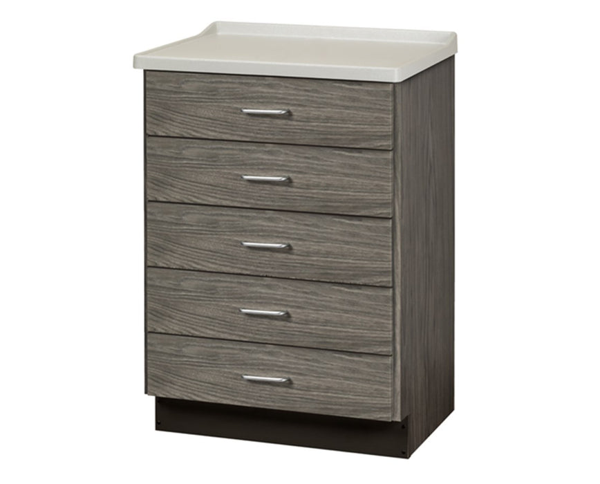 24.9"W Treatment Cabinet w/ 5-Drawers (Fashion Finish w/ Molded Top)