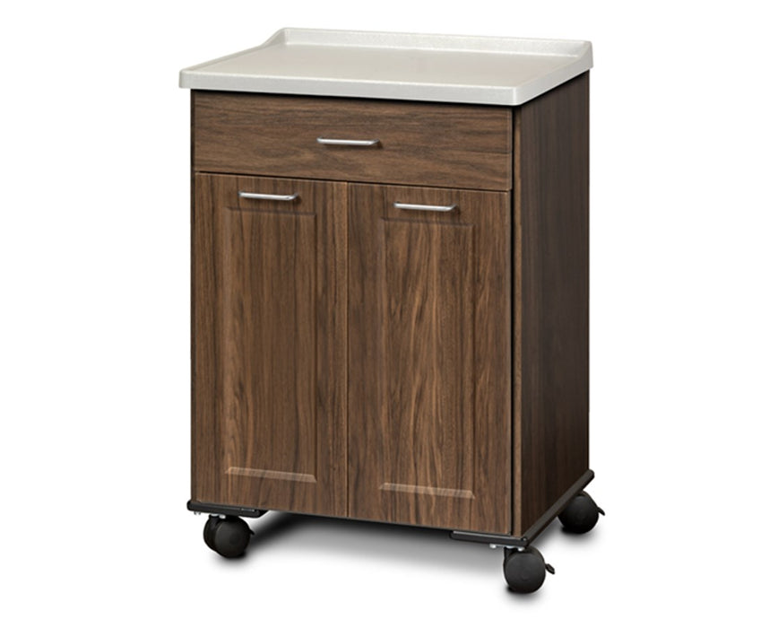 24"W Mobile Treatment Cabinet w/ 2-Doors, 1 Drawer (Fashion Finish w/ Molded Top)
