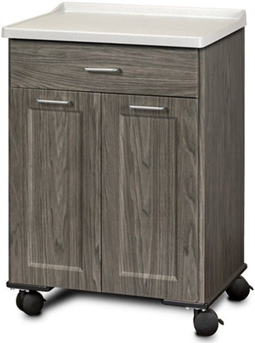 24"W Mobile Treatment Cabinet w/ 2-Doors, 1 Drawer (Fashion Finish w/ Molded Top)