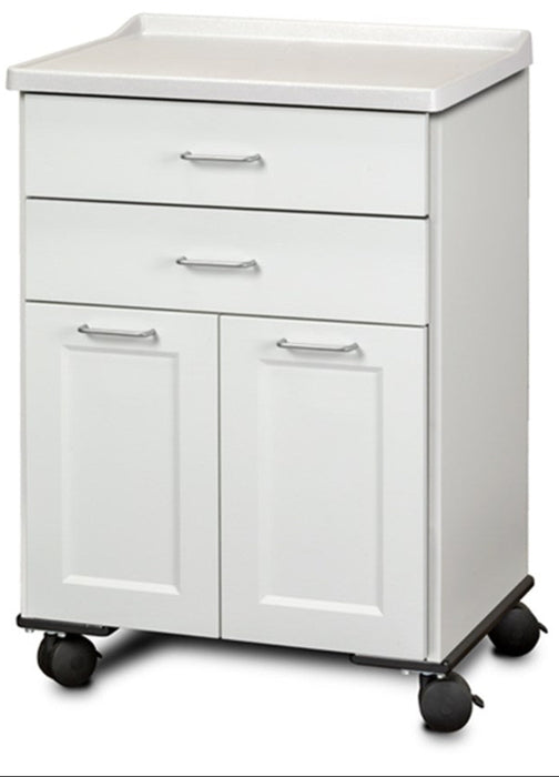 24"W Mobile Treatment Cabinet w/ Doors, 2-Drawers (Fashion Finish w/ Molded Top)