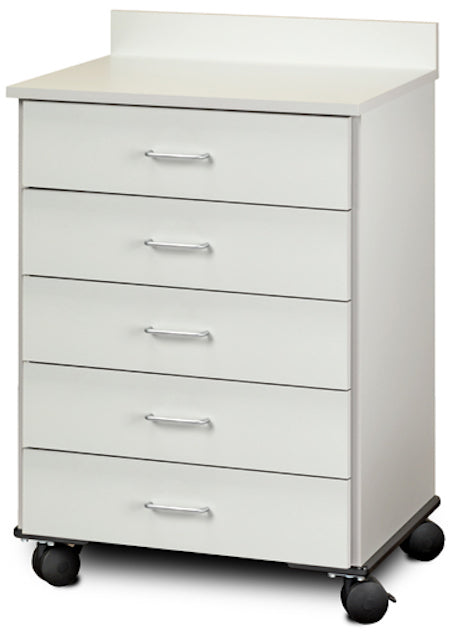 24"W Mobile Treatment Cabinet w/ 5-Drawers