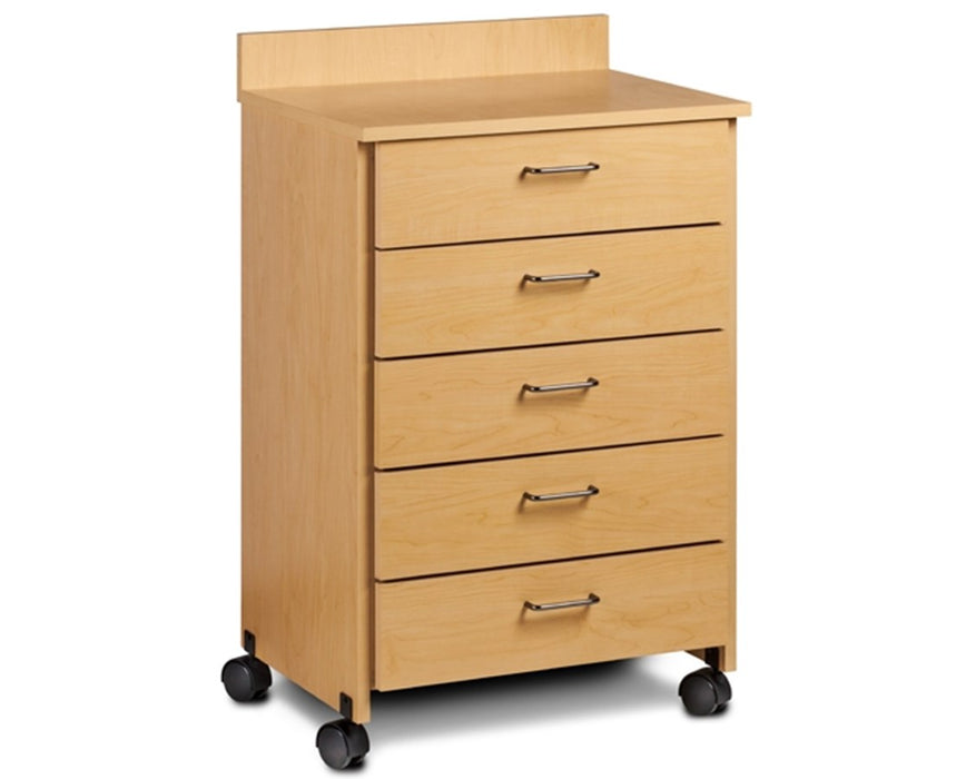 24"W Mobile Treatment Cabinet w/ 5-Drawers
