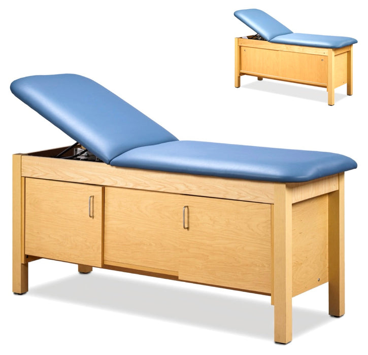 Cabinet Treatment Table w/ Adjustable Back (Sliding Door Option)