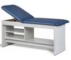 Treatment Table w/ Shelving & Adjustable Back. Panel Leg