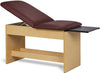 Space Saver Exam Table. Panel Leg w/ Adjustable Back & Pull-Out Leg Rest