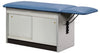 Cabinet Exam Table. Flat Top w/ Drop Section & Sliding Doors. Space Saver
