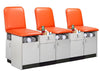 Sports Cabinet 3-Seat Taping Treatment Station w/ Fixed Back. 42