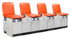 Sports Cabinet 5-Seat Taping Treatment Station w/ Fixed Back. 42