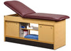 Cabinet Treatment Table w/ Adjustable Backrest, 6 Shelves & 4 Sliding Doors. 78
