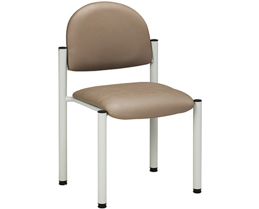 Exam Side Chair w/ Wall Guard Gray Frame