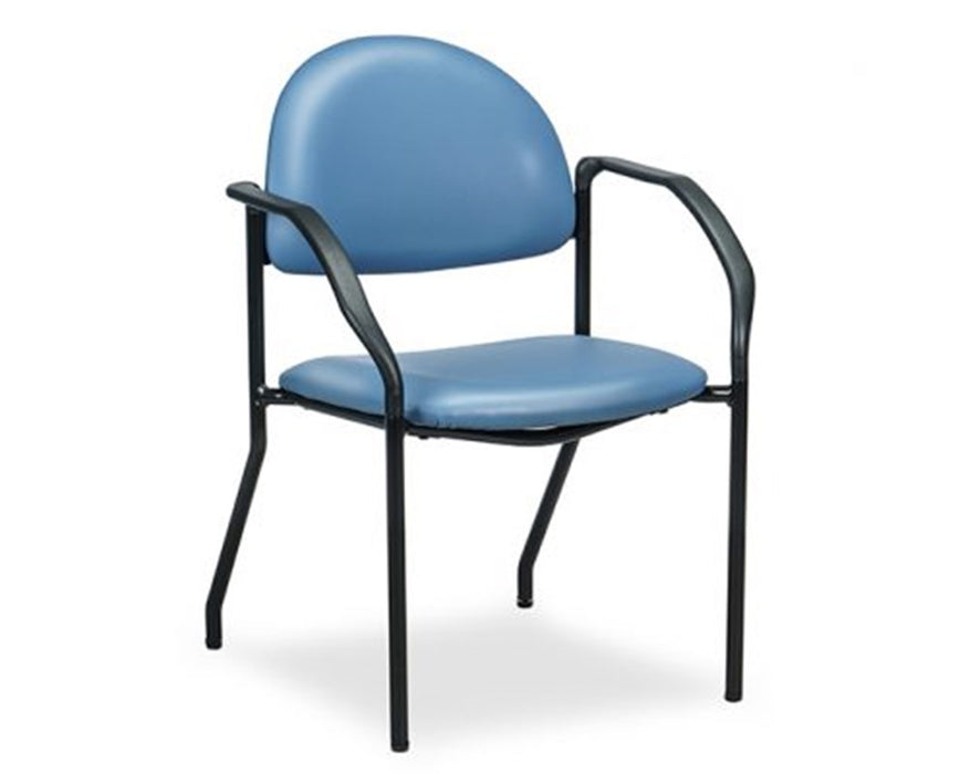 Exam Side Chair with Wall Away Frame & Armrests