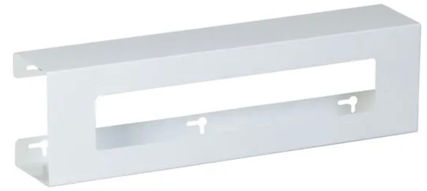 Double Slimline White Steel Glove Box Holder