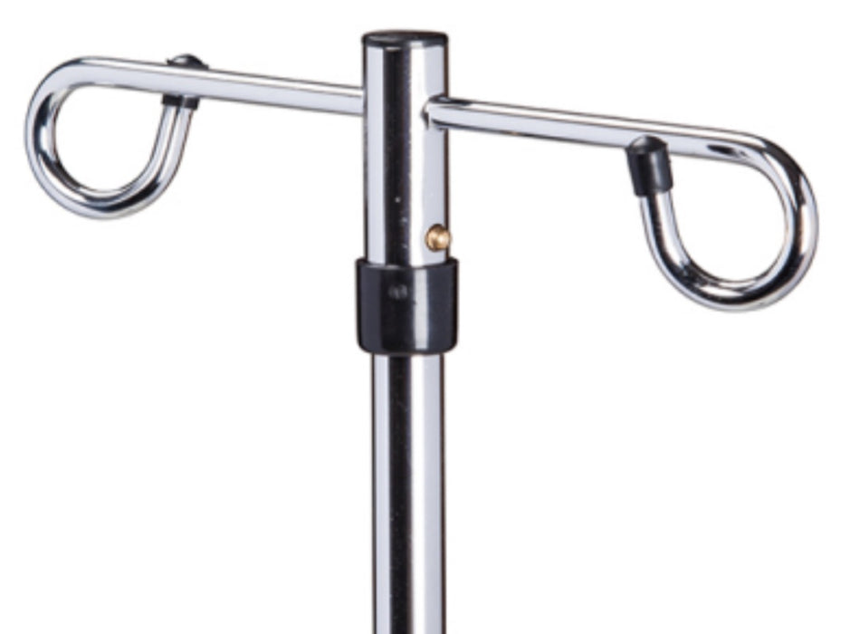 IV Pole with Knob Lock Adjustment, Heavy Base