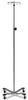 IV Pole with Knob Lock Adjustment, Heavy Base, Four Hooks