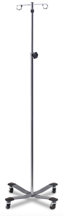 IV Pole with Knob Lock Adjustment, Heavy Base