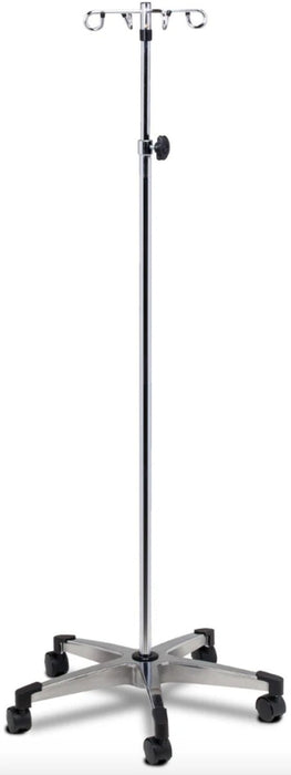 Six Leg Infusion Pump Stand, 2-Hooks