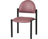 Exam Side Chair w/ Wall Guard Black Frame