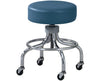 Chrome Base Stool with Circular Foot Ring