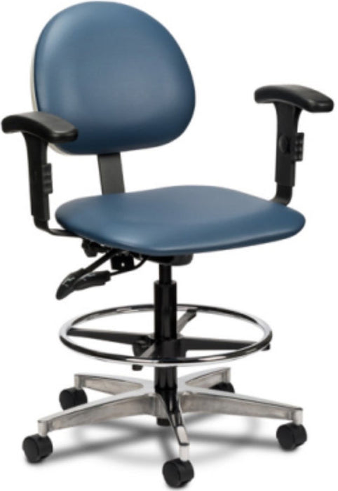 Lab Stool with Contour Seat and Backrest